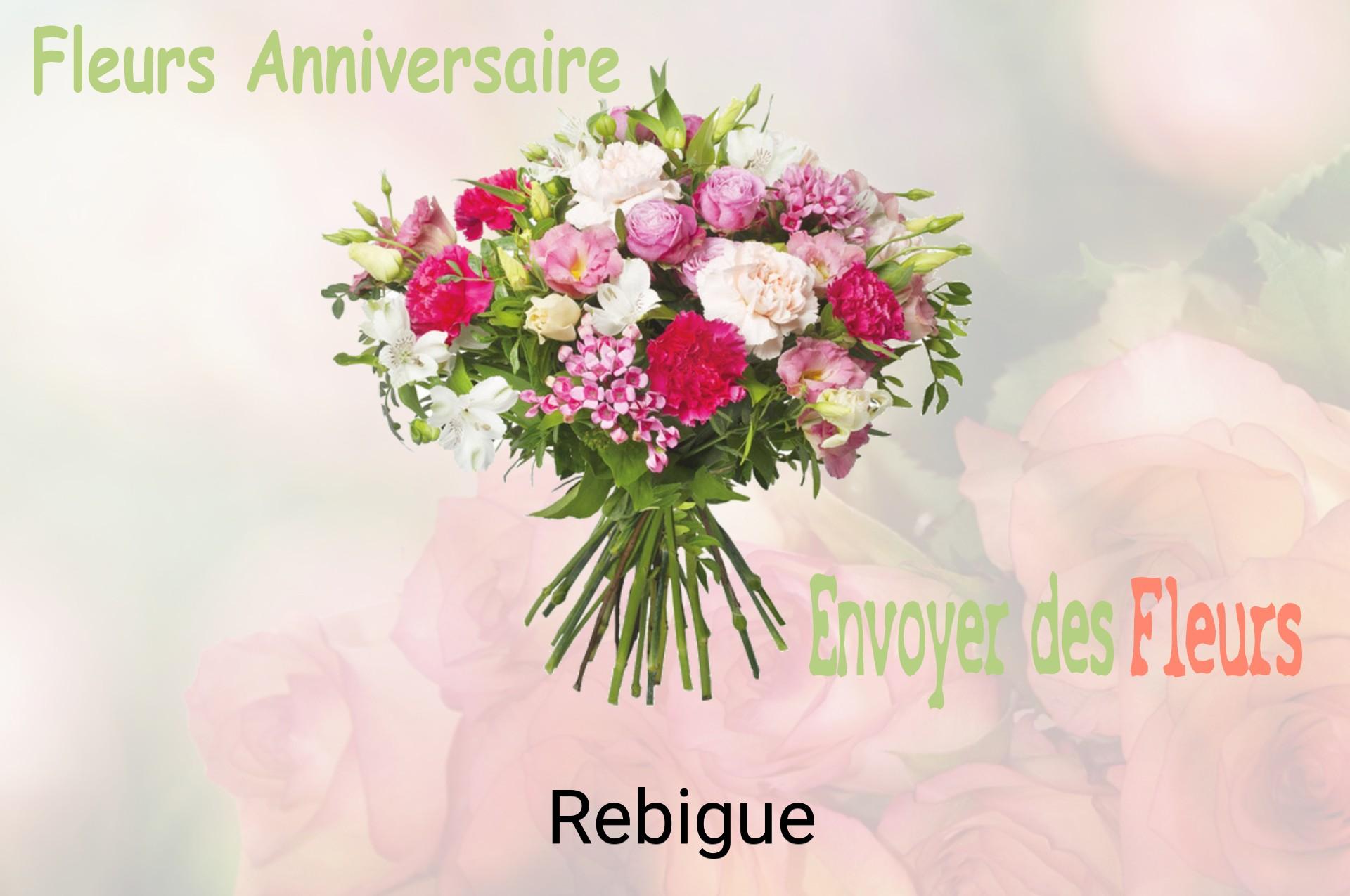 Bouquet de fleurs d’anniversaire livré à Rebigue